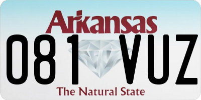AR license plate 081VUZ