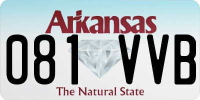 AR license plate 081VVB