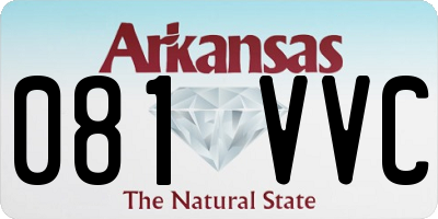 AR license plate 081VVC