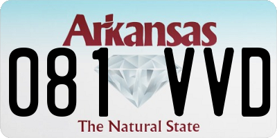 AR license plate 081VVD