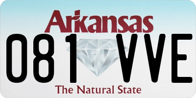AR license plate 081VVE