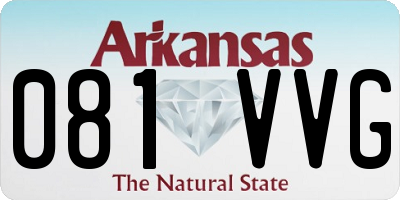 AR license plate 081VVG