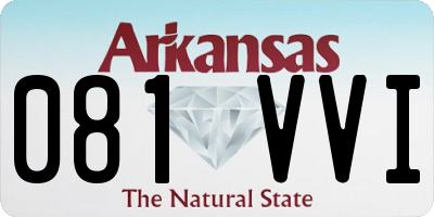 AR license plate 081VVI
