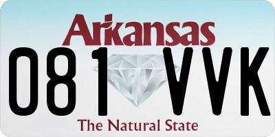 AR license plate 081VVK