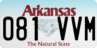AR license plate 081VVM