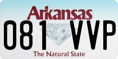 AR license plate 081VVP