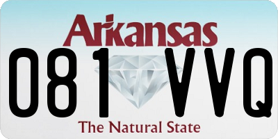 AR license plate 081VVQ