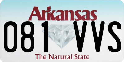 AR license plate 081VVS