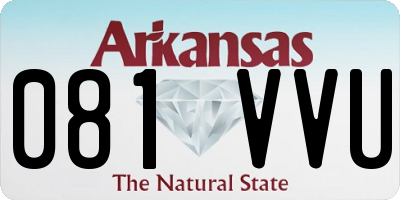 AR license plate 081VVU