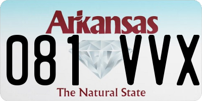 AR license plate 081VVX