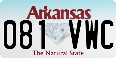 AR license plate 081VWC