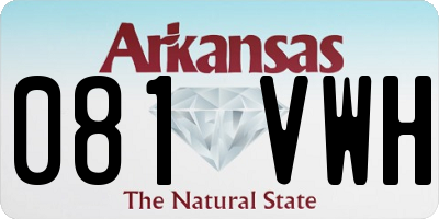 AR license plate 081VWH