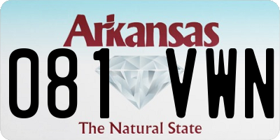 AR license plate 081VWN