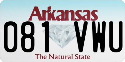 AR license plate 081VWU