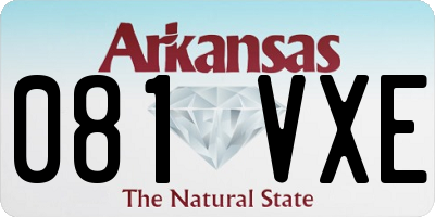 AR license plate 081VXE