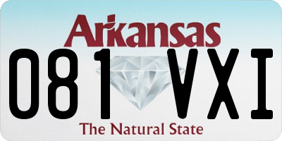 AR license plate 081VXI