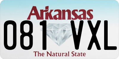 AR license plate 081VXL