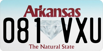 AR license plate 081VXU