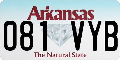 AR license plate 081VYB