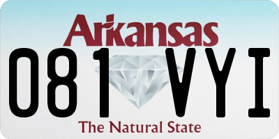 AR license plate 081VYI