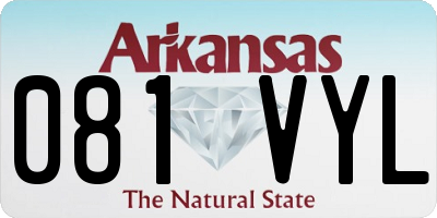 AR license plate 081VYL