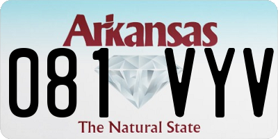 AR license plate 081VYV