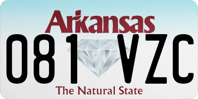 AR license plate 081VZC