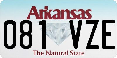 AR license plate 081VZE