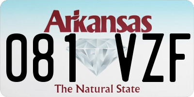 AR license plate 081VZF