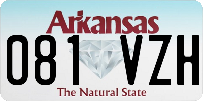 AR license plate 081VZH