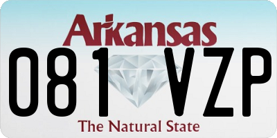 AR license plate 081VZP
