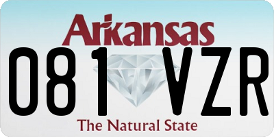 AR license plate 081VZR