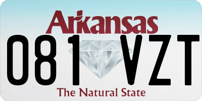 AR license plate 081VZT