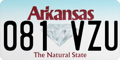 AR license plate 081VZU
