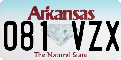 AR license plate 081VZX