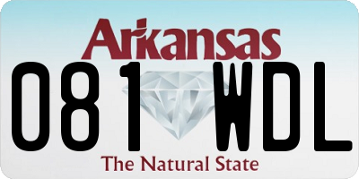 AR license plate 081WDL