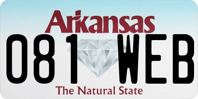 AR license plate 081WEB