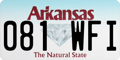 AR license plate 081WFI