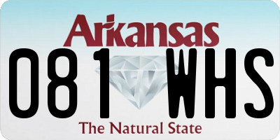 AR license plate 081WHS