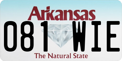 AR license plate 081WIE