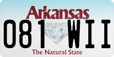 AR license plate 081WII