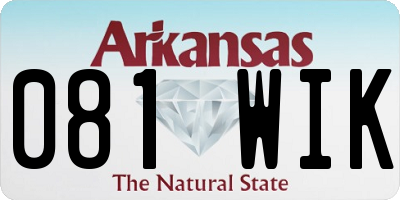 AR license plate 081WIK