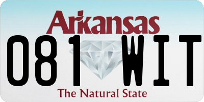 AR license plate 081WIT