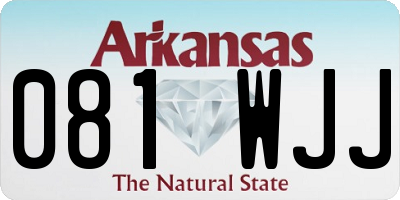 AR license plate 081WJJ