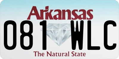 AR license plate 081WLC