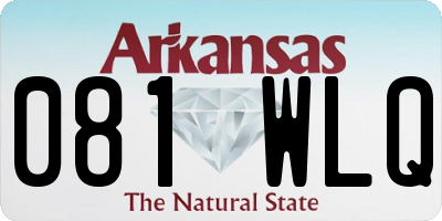 AR license plate 081WLQ