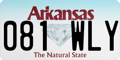 AR license plate 081WLY