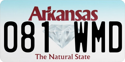 AR license plate 081WMD