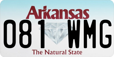 AR license plate 081WMG