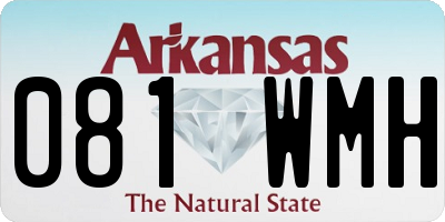 AR license plate 081WMH